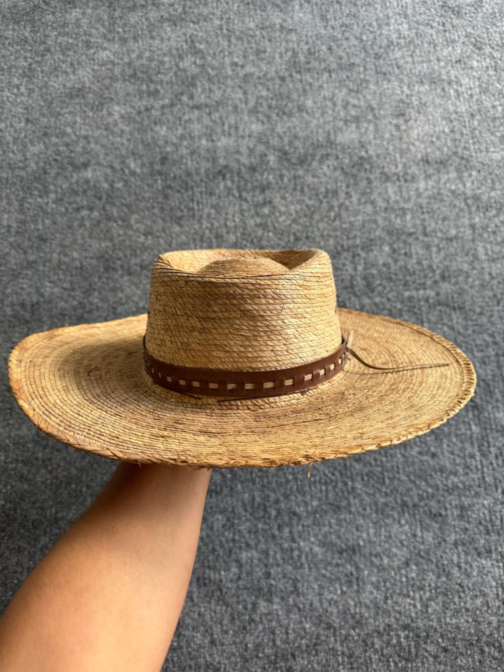 Sahuayo Micoachan Straw Hat Ladies Size 56 SMALL - Picture 4 of 8